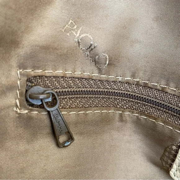 Paolo Masi Italian Leather Genuine Leather Cream Boho Satchel Brown Woven Straps - Picture 13 of 14